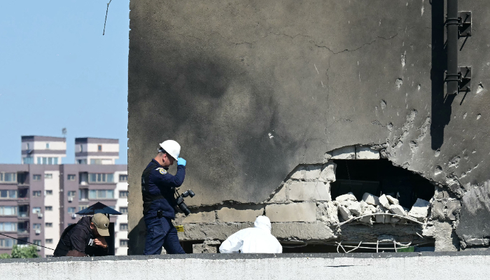 Dron, ktorý narazil do rumunskej budovy, pochádzal z Ruska. Niesol výbušninu o sile 30 kilogramov TNT